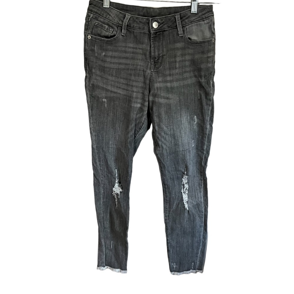 Old Navy Faded Black Rockstar Mid Rise‎ Denim Jeans
